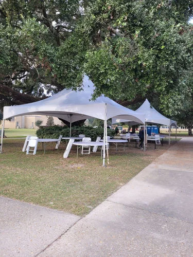 Tent, table, and chair rentals for southern university in Baton Rouge